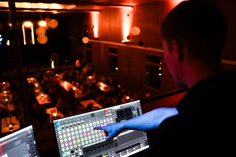Timo Backhaus bei der Arbeit